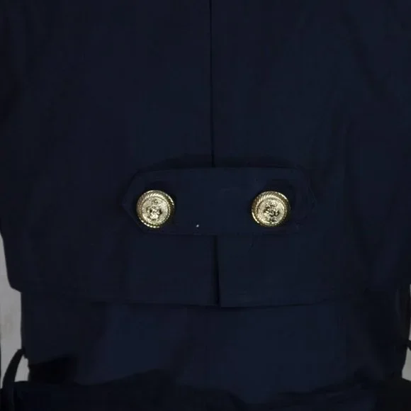 Trench Coat Blue Navy - Picture 3 of 3